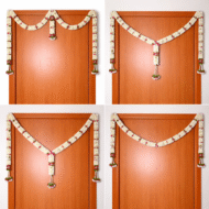 Artificial Door Toran 4 Feet x 2 Feet | Decorative Hanging Bandarwal for Main Door | Fabric Flower Toran for Diwali, Wedding, Pooja, Home Decoration (All Colors Available)
