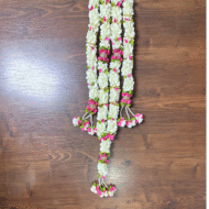 Artificial Door Toran 4 Feet x 2 Feet | Decorative Hanging Bandarwal for Main Door | Fabric Flower Toran for Diwali, Wedding, Pooja, Home Decoration (All Colors Available) - Image 4