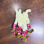 artificial flower hanging pack of 4