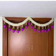 Lotus Design Door Toran 3.5 Ft | Artificial Floral Hanging for Main Door | Diwali, Wedding & Festive Decor - Image 3